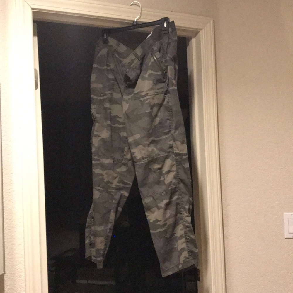 Camouflage pants.